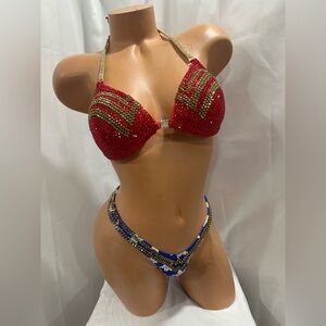 NPC Figure Suit American flag design handmade new 34B cup small bottom